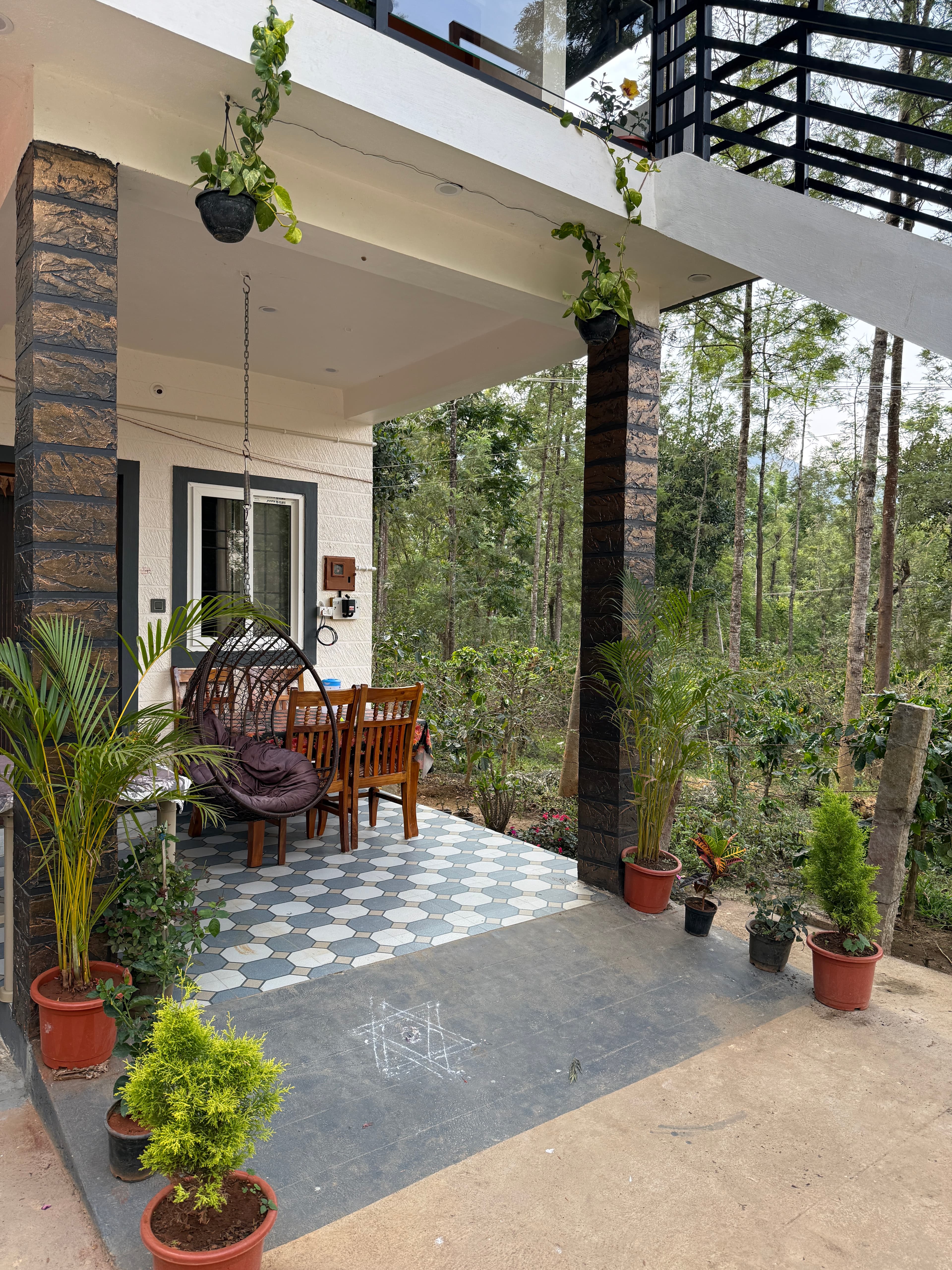 Outdoor dining area