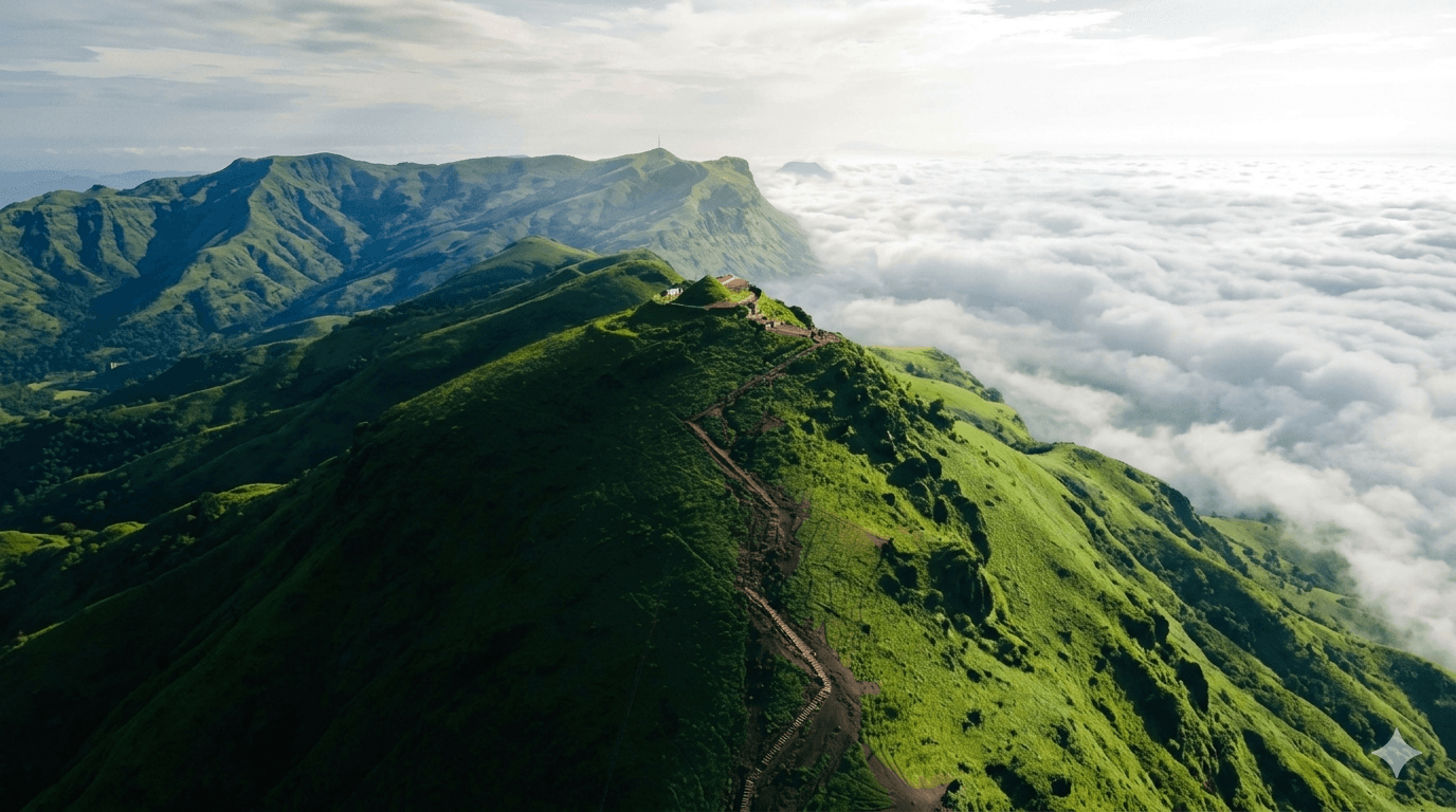 Chikkamagaluru hills panoramic view